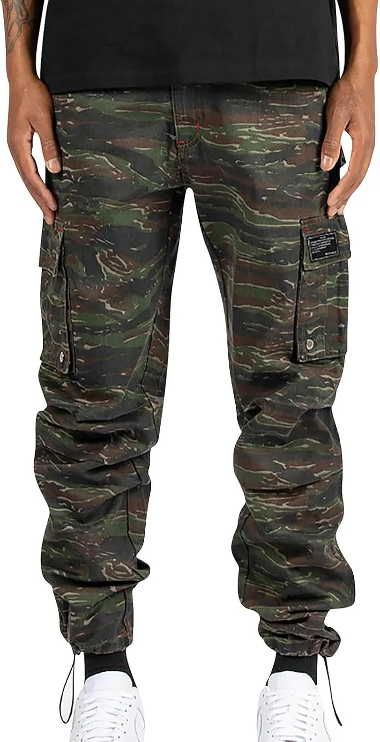 Tactical Pants, Water Resistant Hiking Cargo Multi Pockets Stretch Waterproof Quick Dry Work Sweatpants