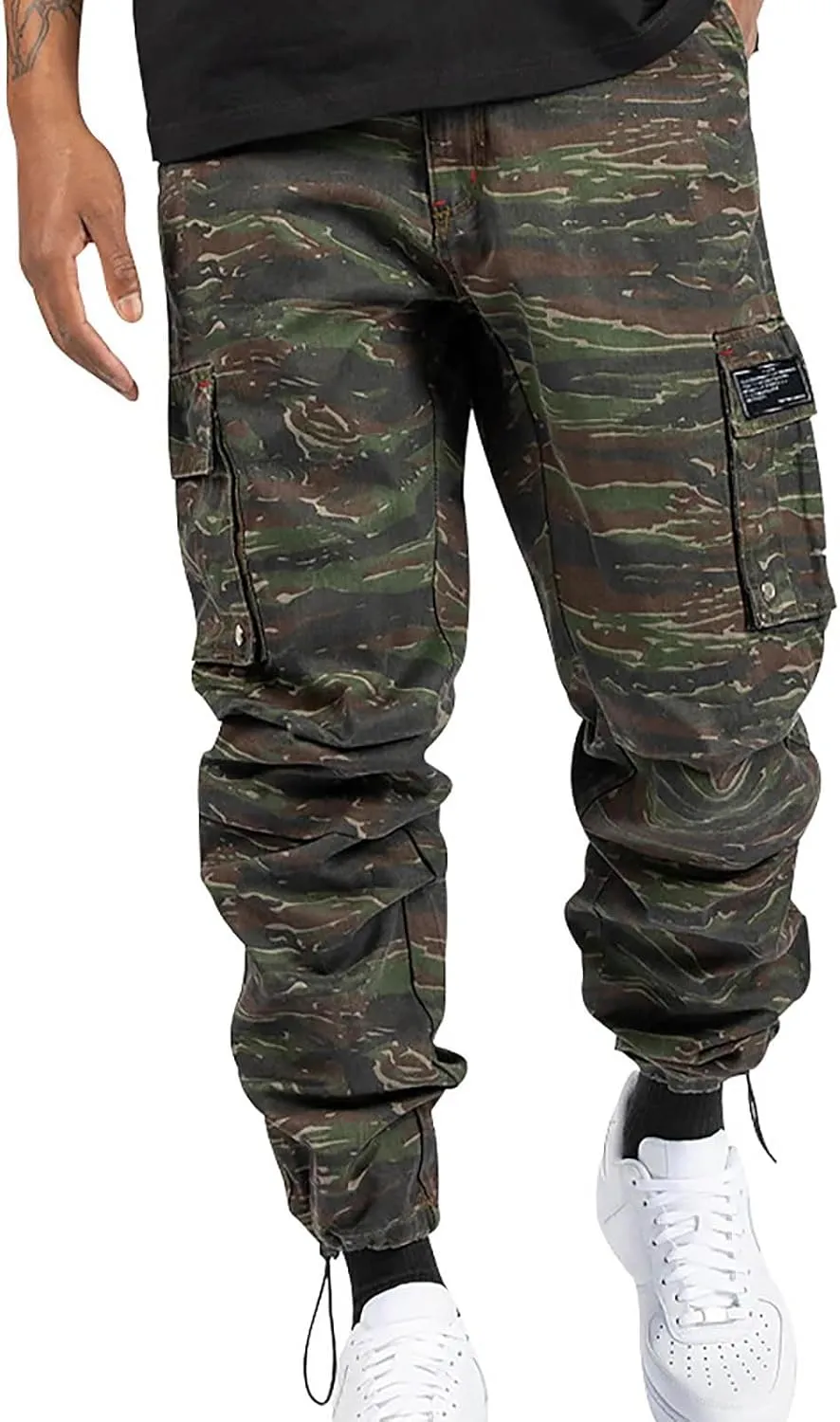 Tactical Pants, Water Resistant Hiking Cargo Multi Pockets Stretch Waterproof Quick Dry Work Sweatpants