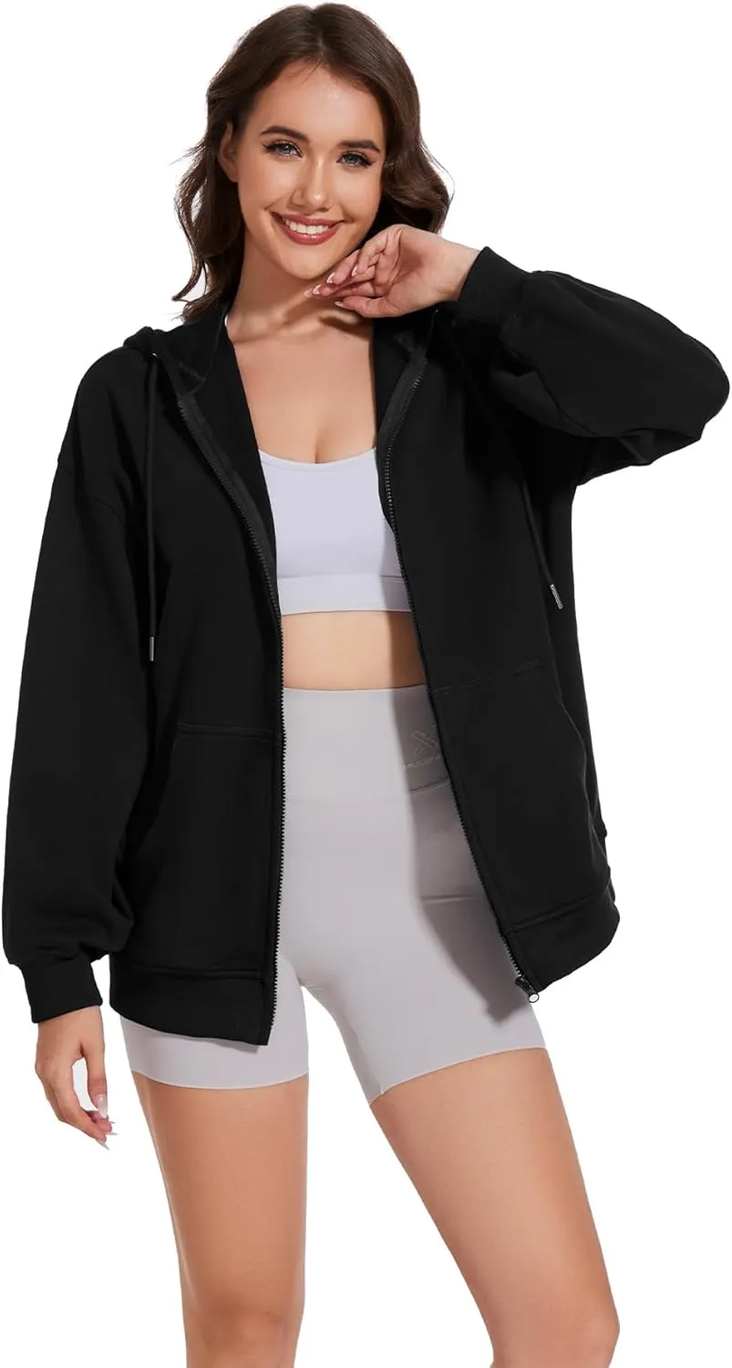 Taurus Womens Full Zip Up Hoodies Oversized Sweatshirt Casual Jacket Fashion Fall Outfits Long Sleeve Hooded with Pockets