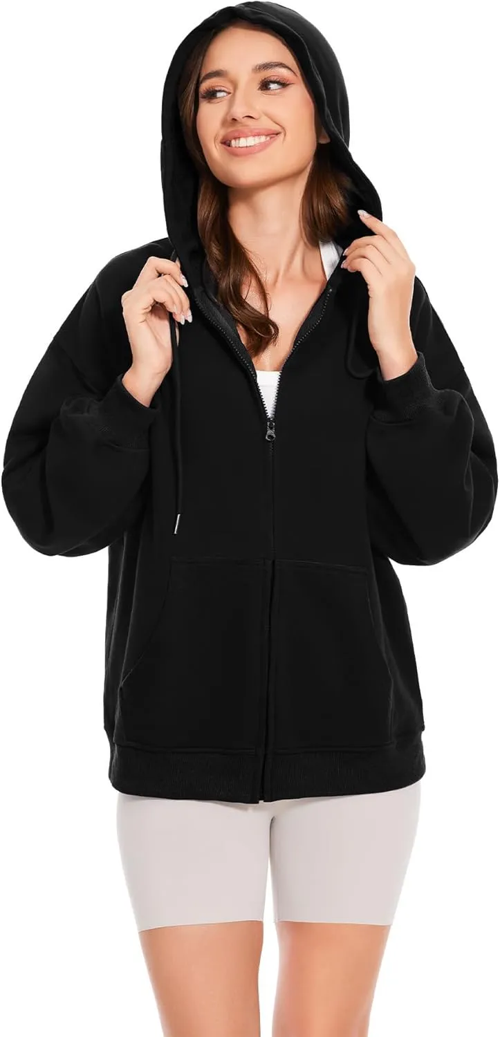 Taurus Womens Full Zip Up Hoodies Oversized Sweatshirt Casual Jacket Fashion Fall Outfits Long Sleeve Hooded with Pockets