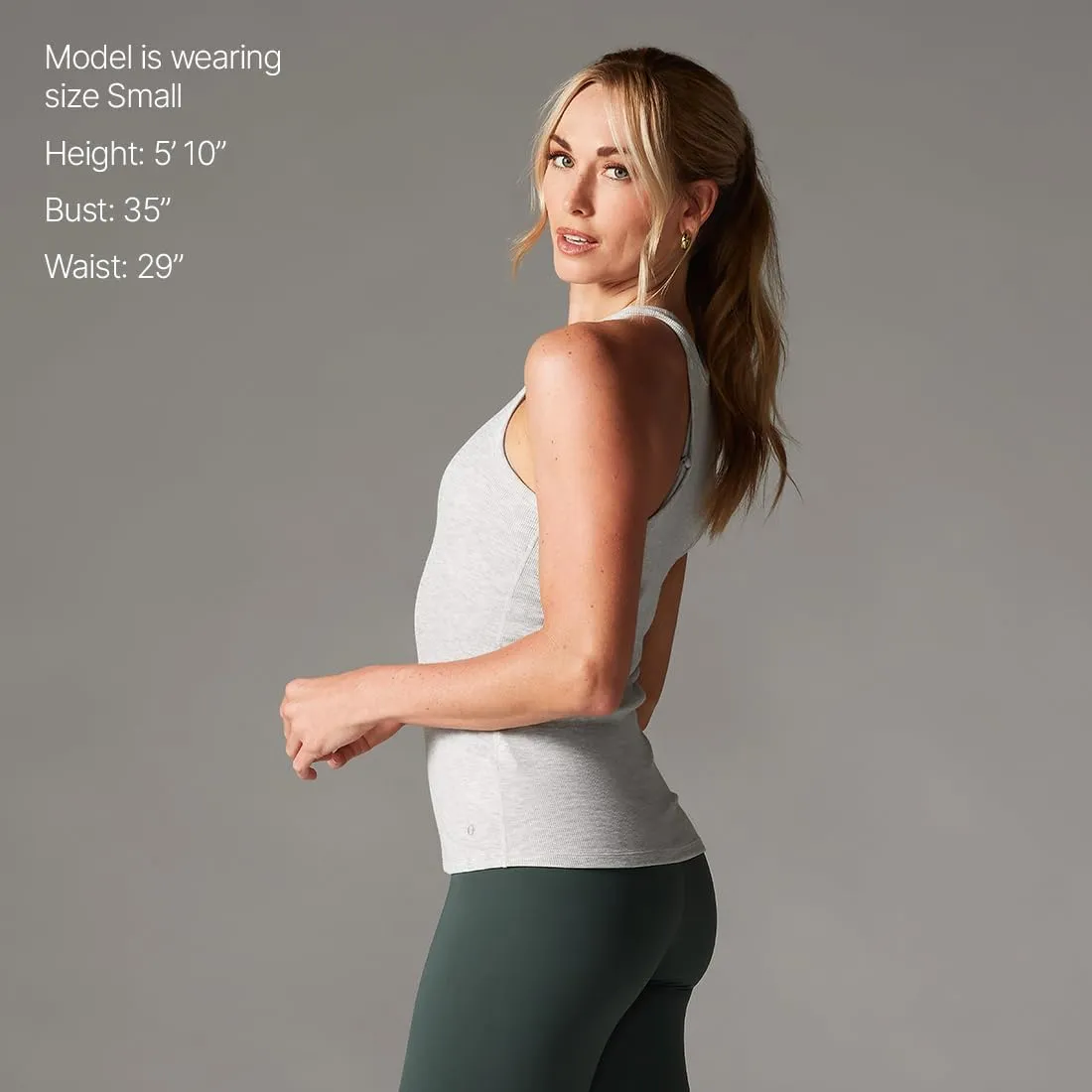 Tavi Womens Rib Tank Top  Ribbed Tank Top, Workout Tops, High Neck Tank Top, Lightweight Racerback Tank