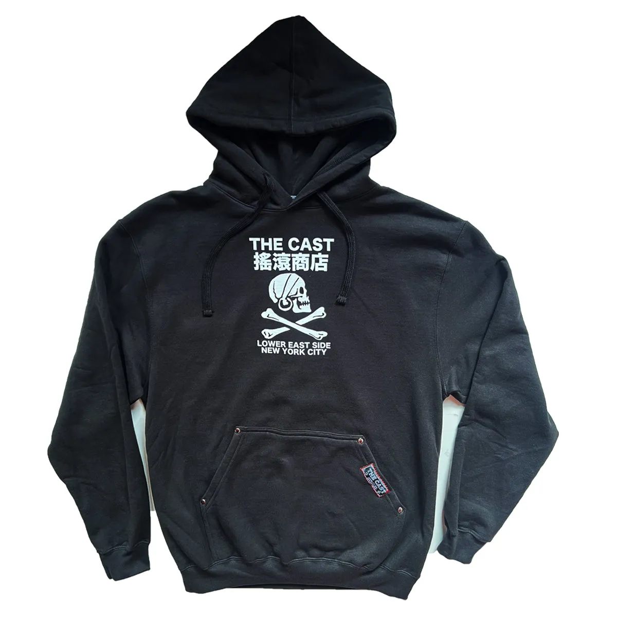 THE CAST NYC SKULL & CROSSBONES PULLOVER HOODIE