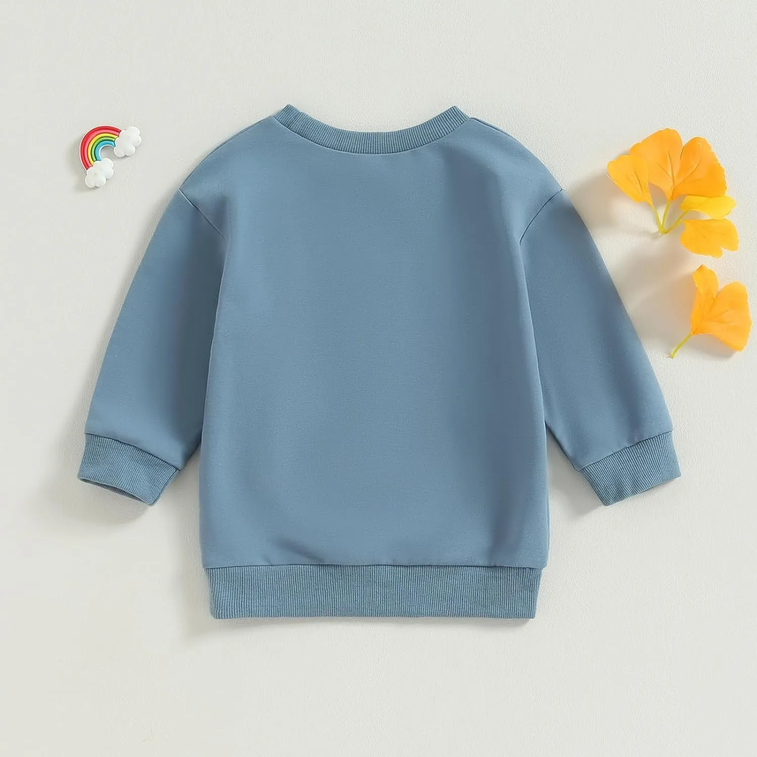 Toddler Baby Girl Long Sleeve Ruffle Sweatshirt Tops Basic Solid Color Oversized Sweater Shirts Kid Fall Clothes