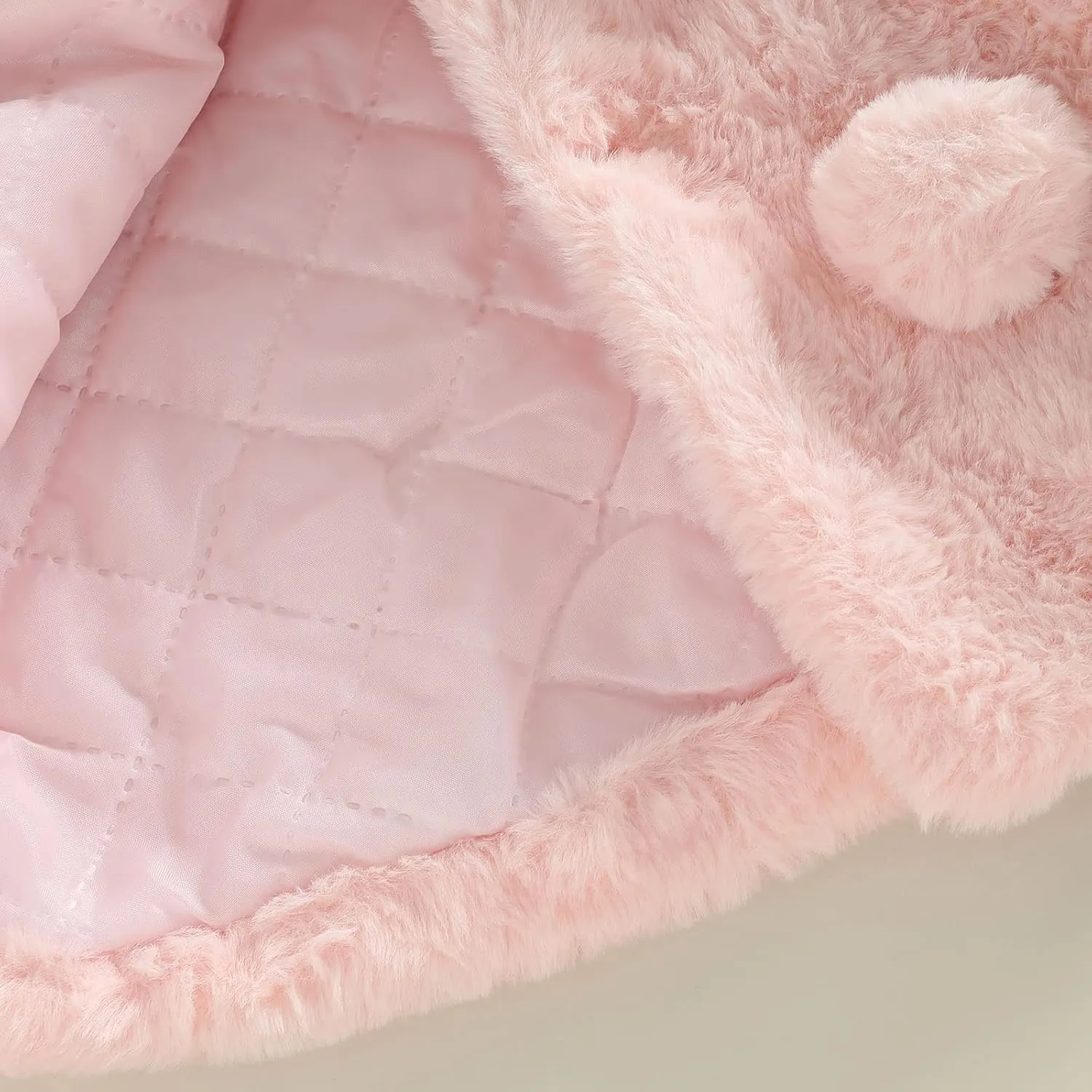 Toddler Baby Girls Faux Fur Coat Cloak Jacket Dress Cover Cape Poncho Fall Winter Wedding Birthday Warm Outerwear