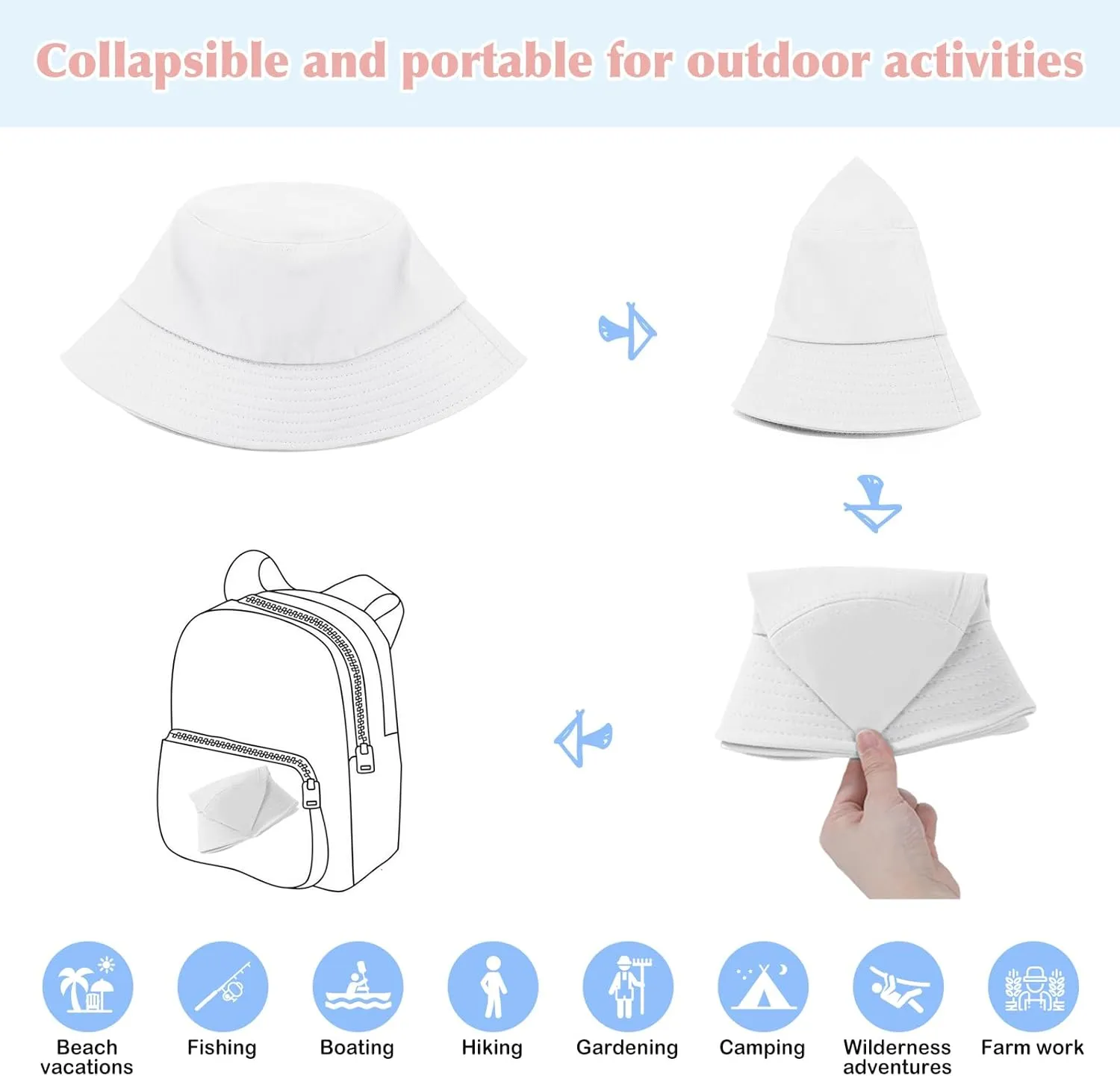 Toddler Sun Hat Sun Protection Kids Bucket Hat Toddler Beach Hats for Girls Boys Swim Cap