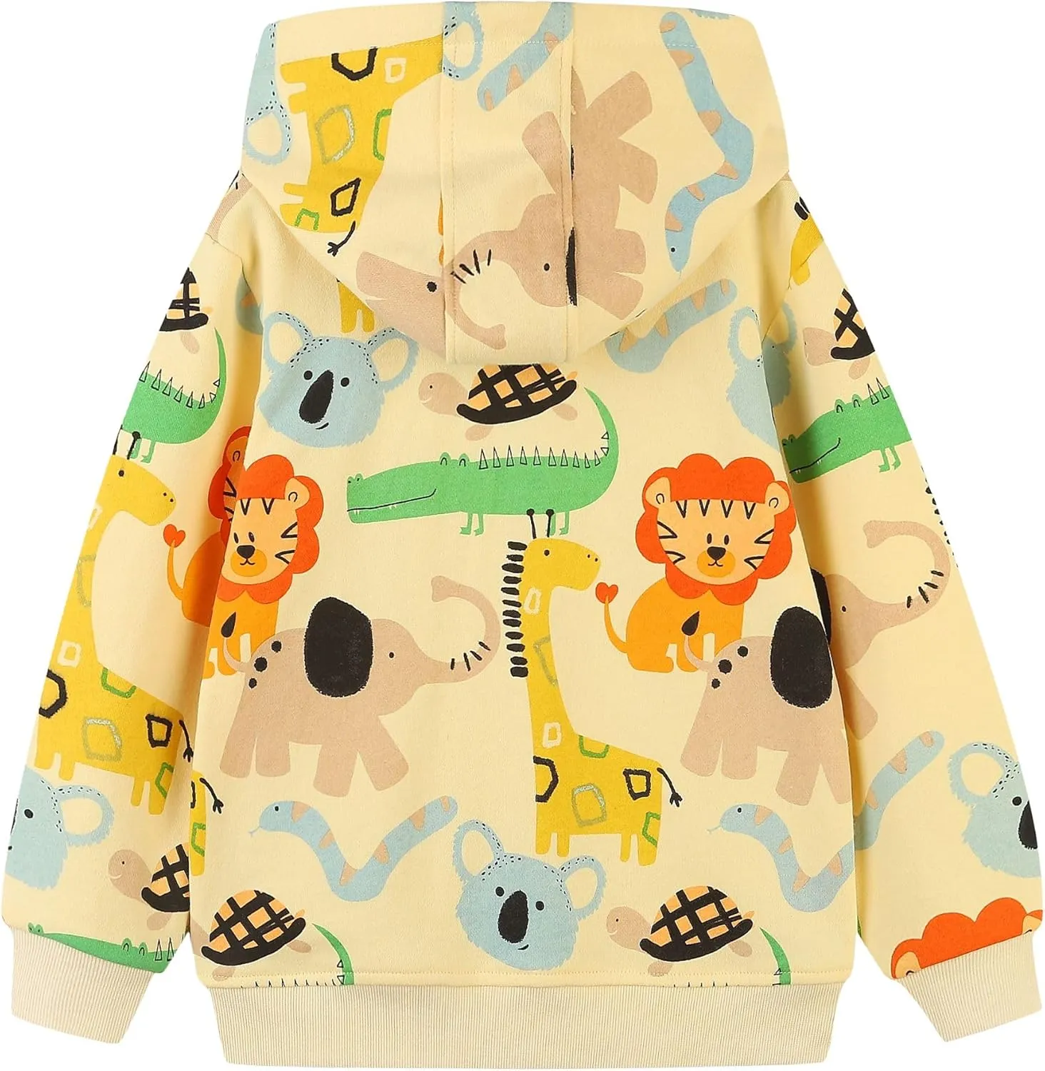 Toddler Zip Up Hoodie Sweatshirt Fall Clothes Boys Jacket With Hood 2-7 Years