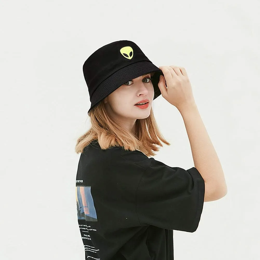 Trendy Bucket Hat Beach Sun Hat for Women Men Summer Sun Protection Fisherman Hat