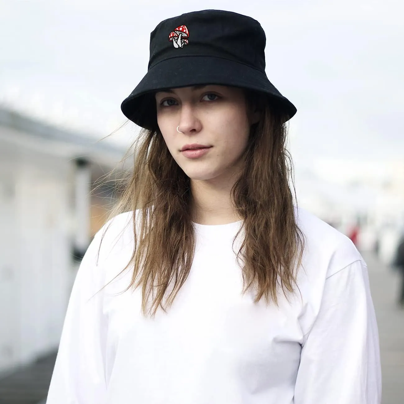 Trendy Bucket Hat Beach Sun Hat for Women Men Summer Sun Protection Fisherman Hat