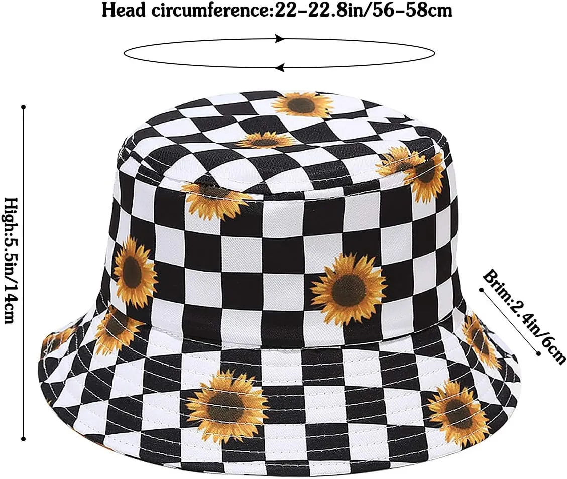 Trendy Bucket Hat Beach Sun Hat for Women Men Summer Sun Protection Fisherman Hat