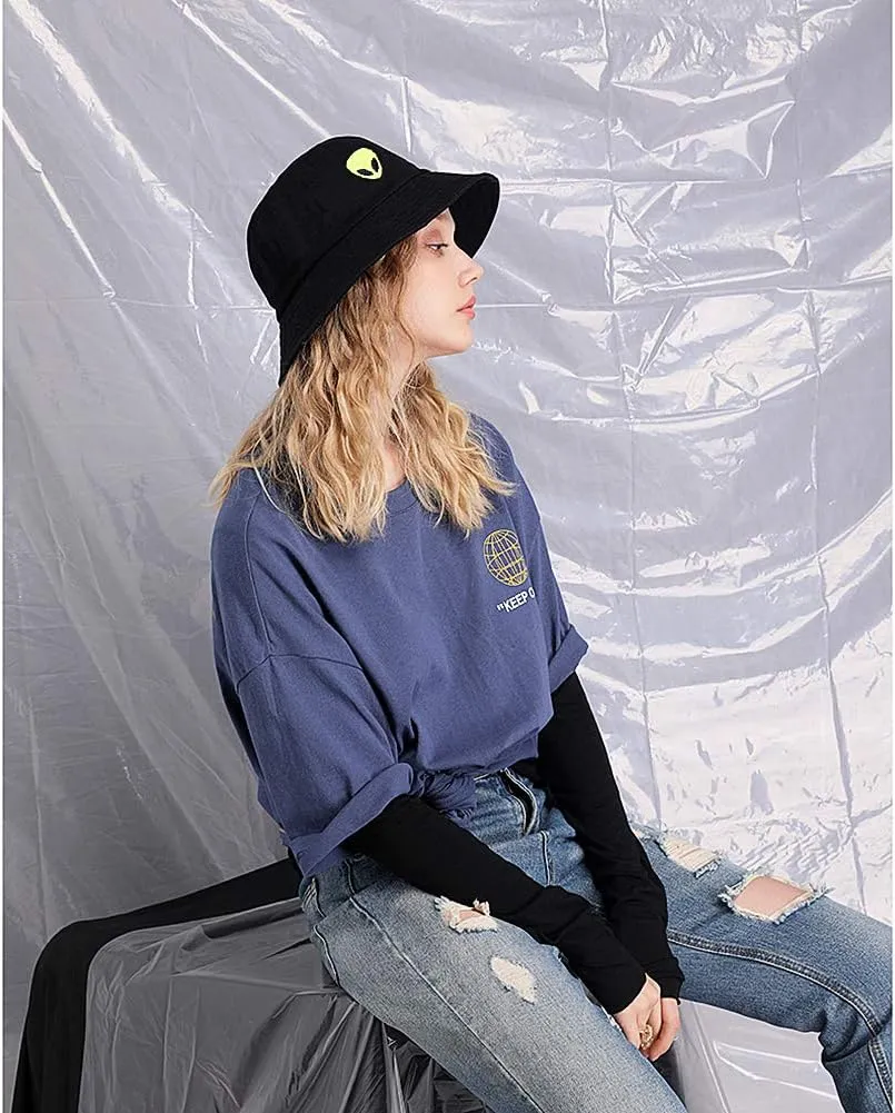 Trendy Bucket Hat Beach Sun Hat for Women Men Summer Sun Protection Fisherman Hat