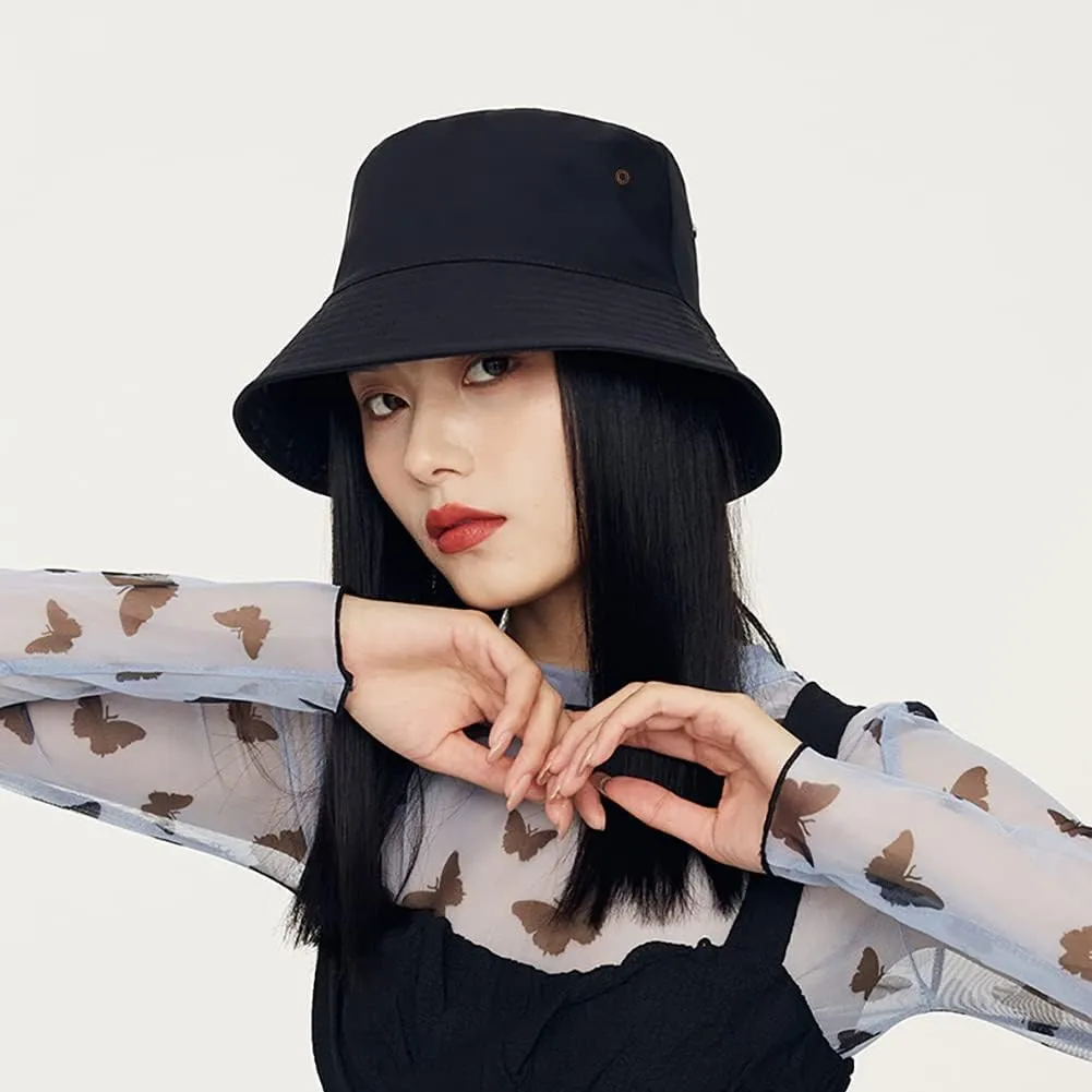 Trendy Bucket Hat Beach Sun Hat for Women Men Summer Sun Protection Fisherman Hat