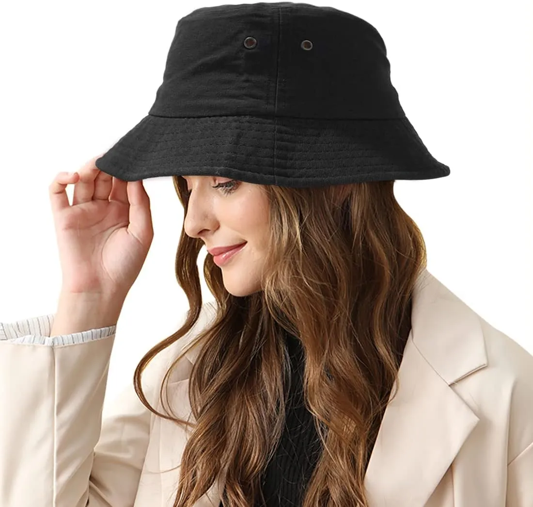 Trendy Bucket Hat Beach Sun Hat for Women Men Summer Sun Protection Fisherman Hat