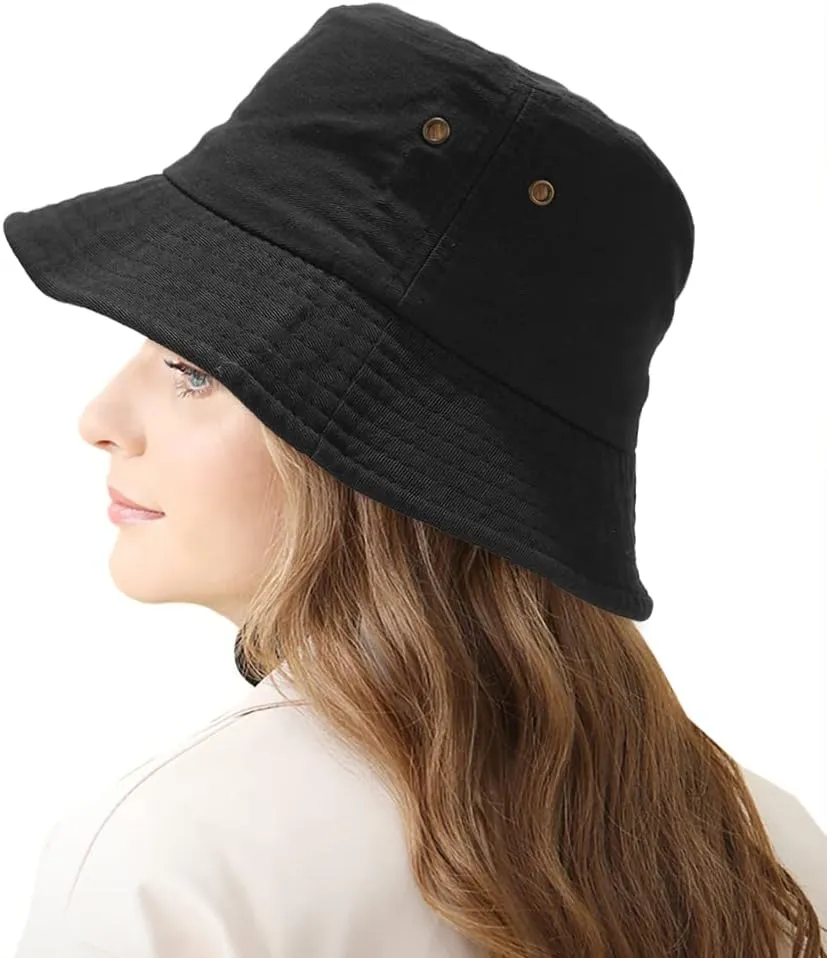 Trendy Bucket Hat Beach Sun Hat for Women Men Summer Sun Protection Fisherman Hat
