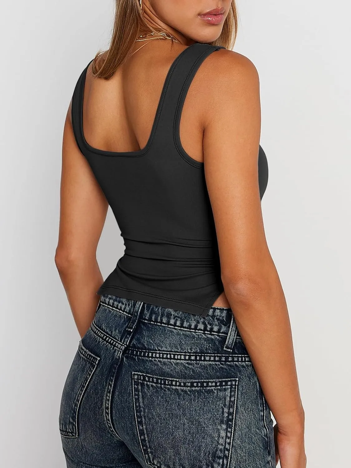 Trendy Queen Womens Going Out Crop Tops Backless Tank Tops Summer Y2k Teen Girls Basics Cute Clothes