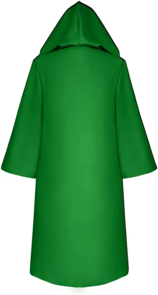 Tunic Hooded Robe with Chain Friar Priest Monk Cape Halloween Role Play Costume Themed Party Knight Outfit