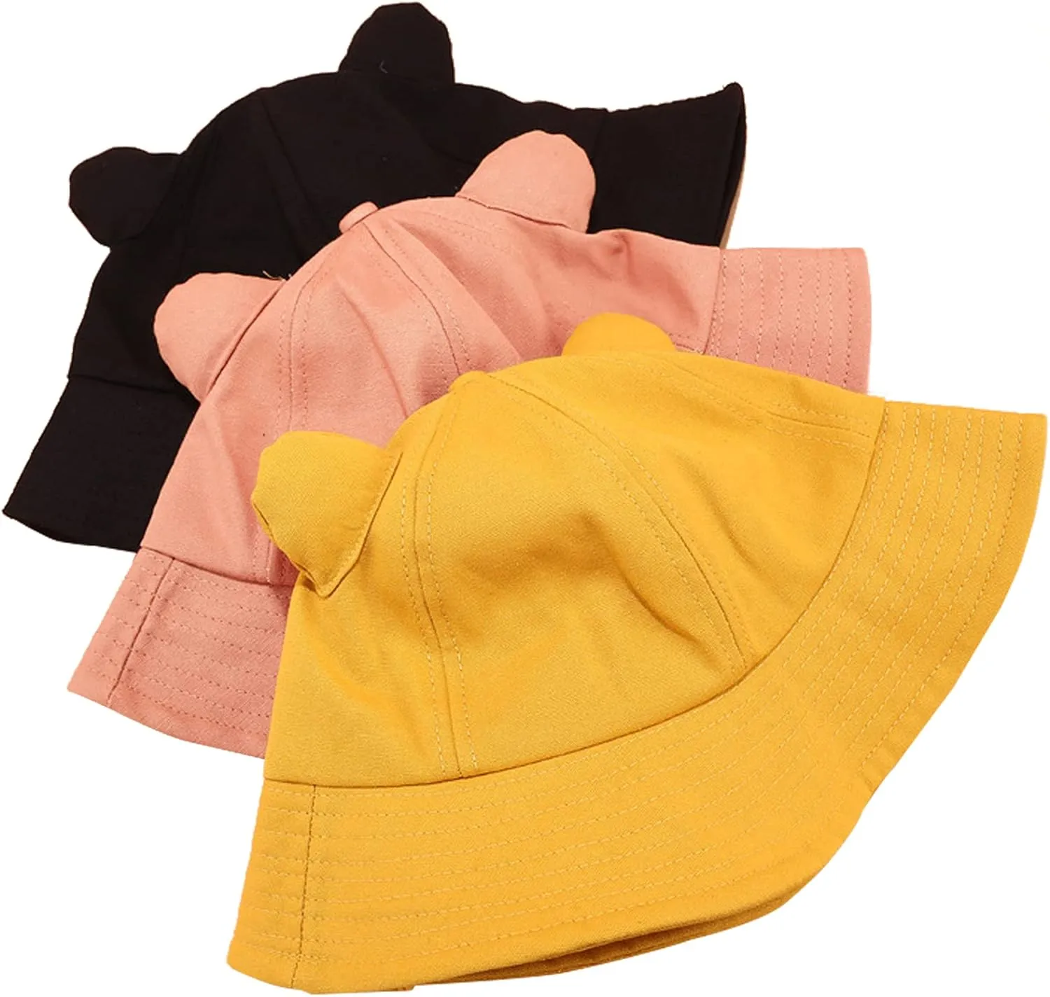 Umeepar Unisex Packable Bucket Hat Sun Hat for Womens Men (Cat Ear &Tail)