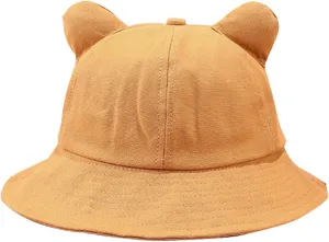 Umeepar Unisex Packable Bucket Hat Sun Hat for Womens Men (Cat Ear &Tail)