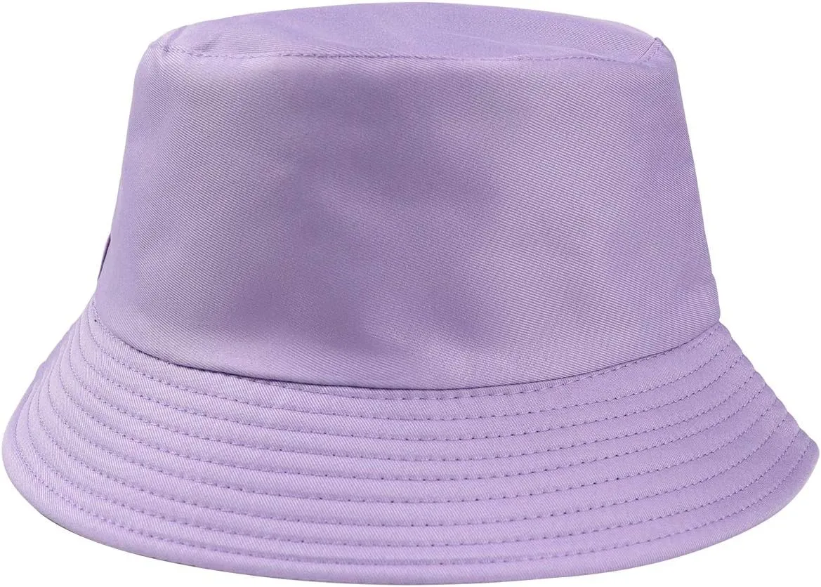 Unisex 100% Cotton Packable Bucket Hat Sun Hat Unisex Beach Cap for Men Women Kid
