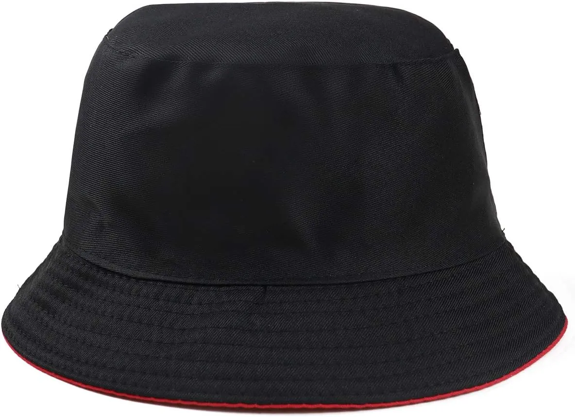 Unisex 100% Cotton Packable Bucket Hat Sun Hat Unisex Beach Cap for Men Women Kid