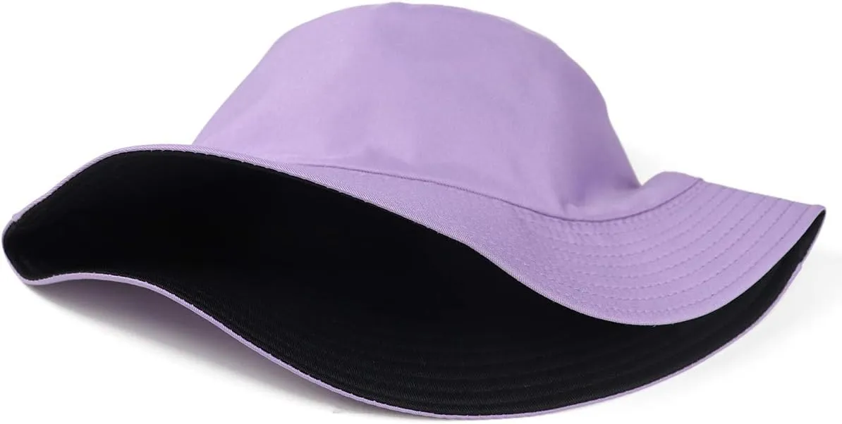 Unisex 100% Cotton Packable Bucket Hat Sun Hat Unisex Beach Cap for Men Women Kid