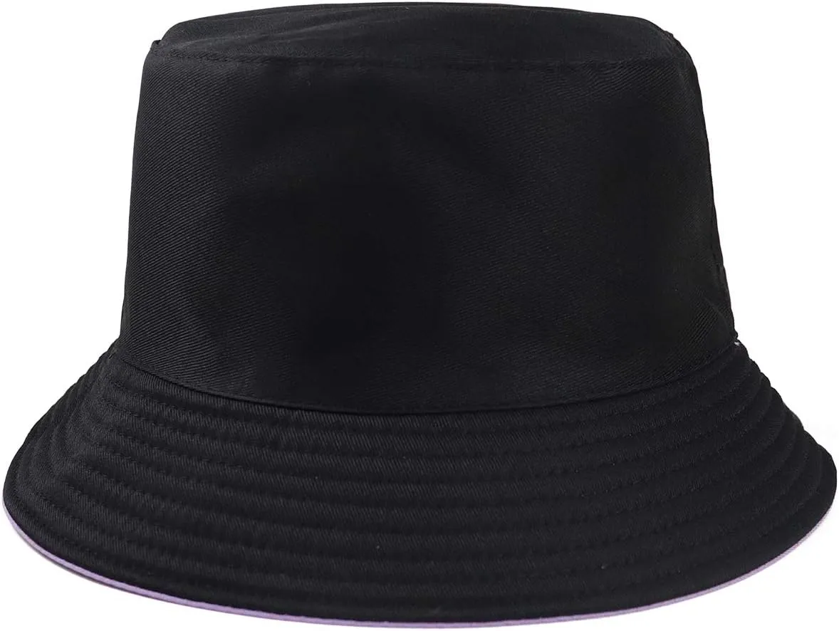 Unisex 100% Cotton Packable Bucket Hat Sun Hat Unisex Beach Cap for Men Women Kid