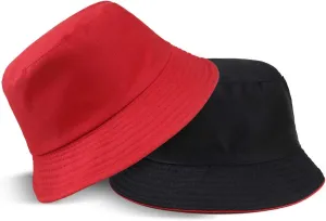 Unisex 100% Cotton Packable Bucket Hat Sun Hat Unisex Beach Cap for Men Women Kid