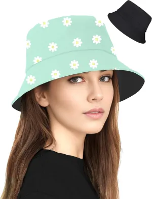 Unisex Bucket Hat for Women Men Cotton Summer Sun Beach Hat, Denim Packable Fisherman Caps for Casual, Trips, Sports