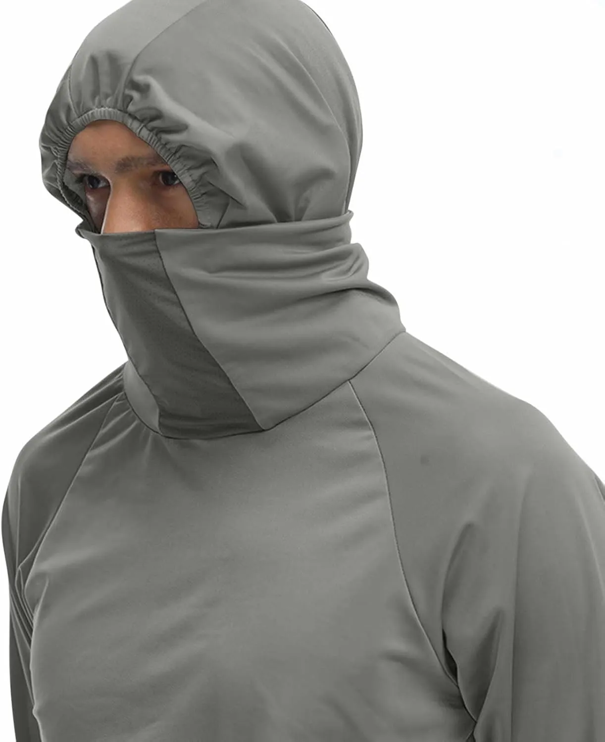 UNISEX Fashionable Long Sleeve Ice Silk Sunbreaker Suits Stylish Pure Color Face Mash Outfits Biking Commuting