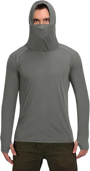 UNISEX Fashionable Long Sleeve Ice Silk Sunbreaker Suits Stylish Pure Color Face Mash Outfits Biking Commuting