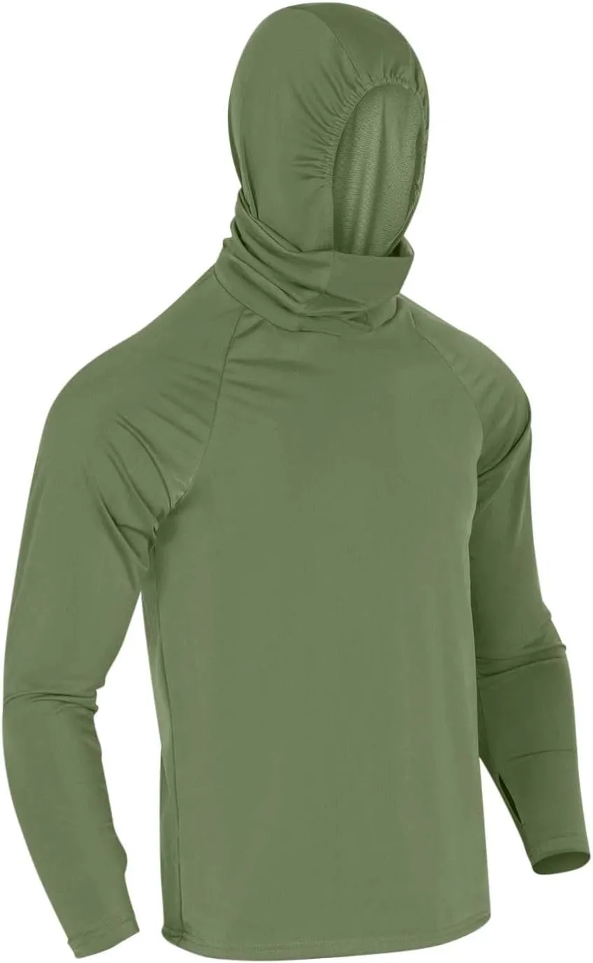 UNISEX Fashionable Long Sleeve Ice Silk Sunbreaker Suits Stylish Pure Color Face Mash Outfits Biking Commuting