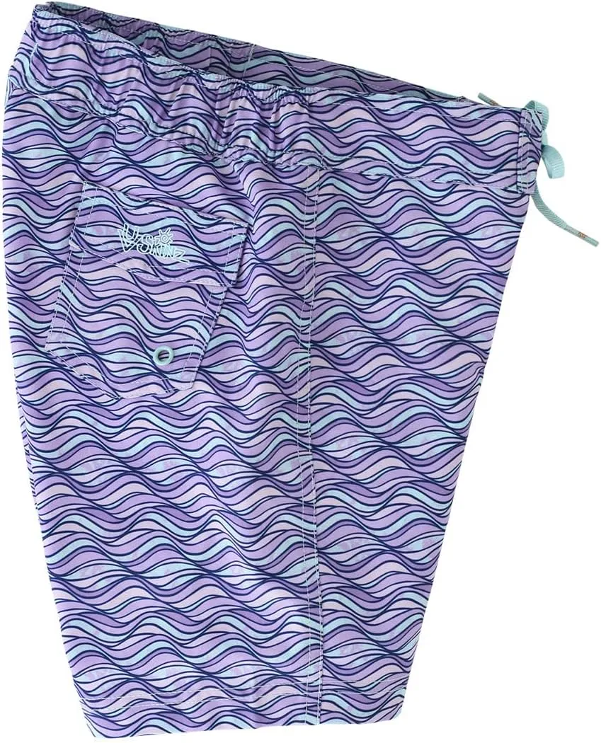 UV SKINZ Girls Board Shorts with UPF 50  Sun Protection  Girls Lined Board Shorts, Girls Swim Shorts