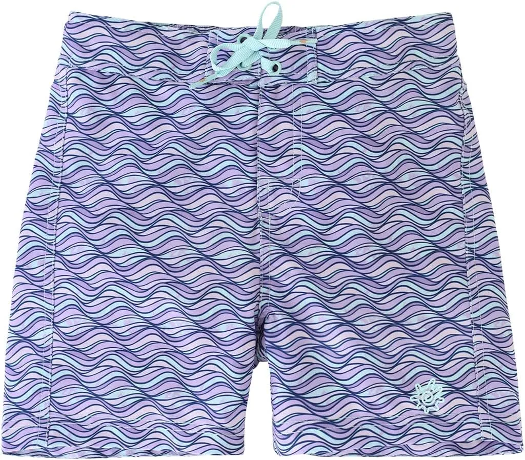 UV SKINZ Girls Board Shorts with UPF 50  Sun Protection  Girls Lined Board Shorts, Girls Swim Shorts