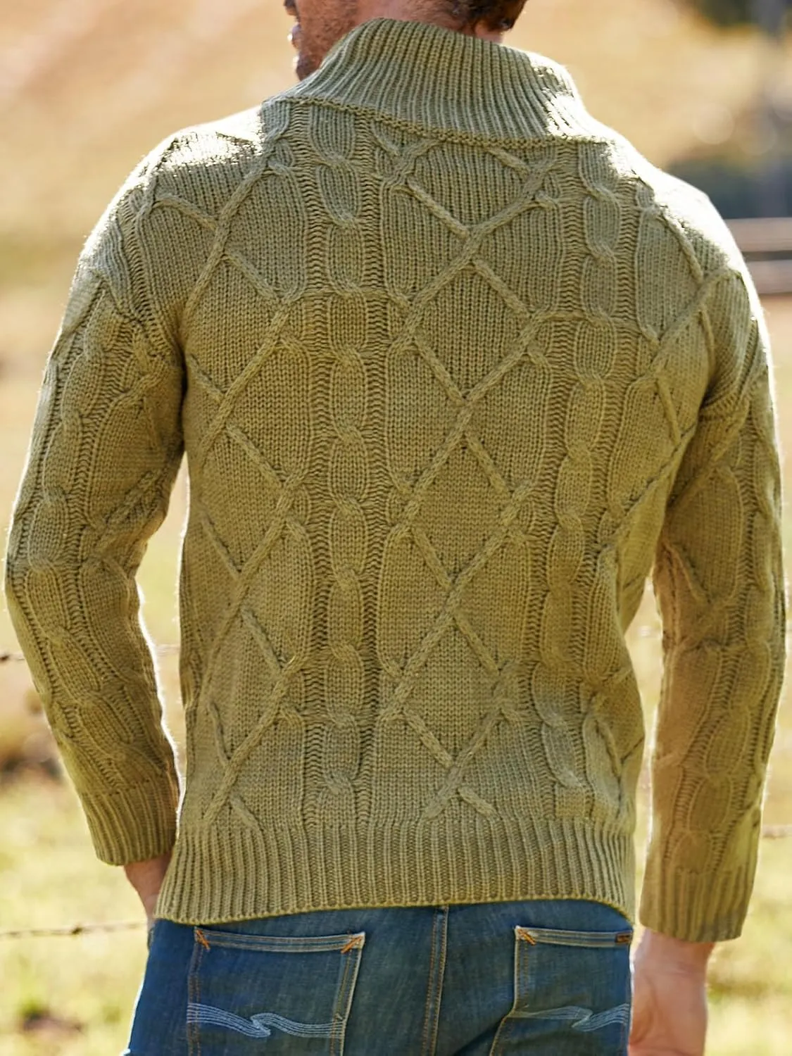 Vdnerjg Men's Thermal Turtleneck Sweater Long Sleeve Cable Knit Casual Chunky Pullover Jumper