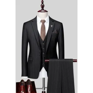 ViscoChic Flat Skinny Zipper Fly 3 Piece Suit 5