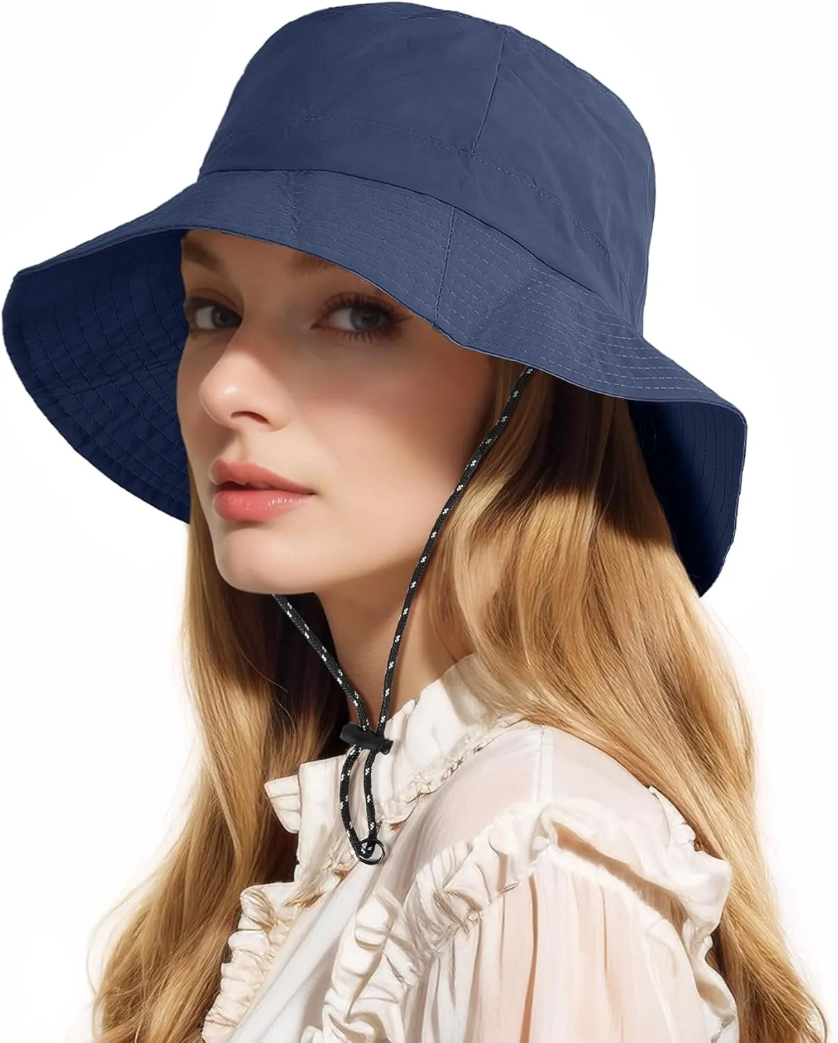 Waterproof Bucket Hat Women - UV Protection Rain Hats Ladies Packable Foldable Fishing Hat