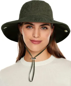 Waterproof Bucket Rain Hat for Women Wide Brim Summer UPF50  Cowboy Sun Hat Men Foldable Soft Floppy Beach Hat