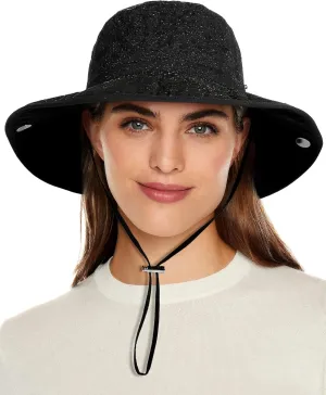 Waterproof Bucket Rain Hat for Women Wide Brim Summer UPF50  Cowboy Sun Hat Men Foldable Soft Floppy Beach Hat
