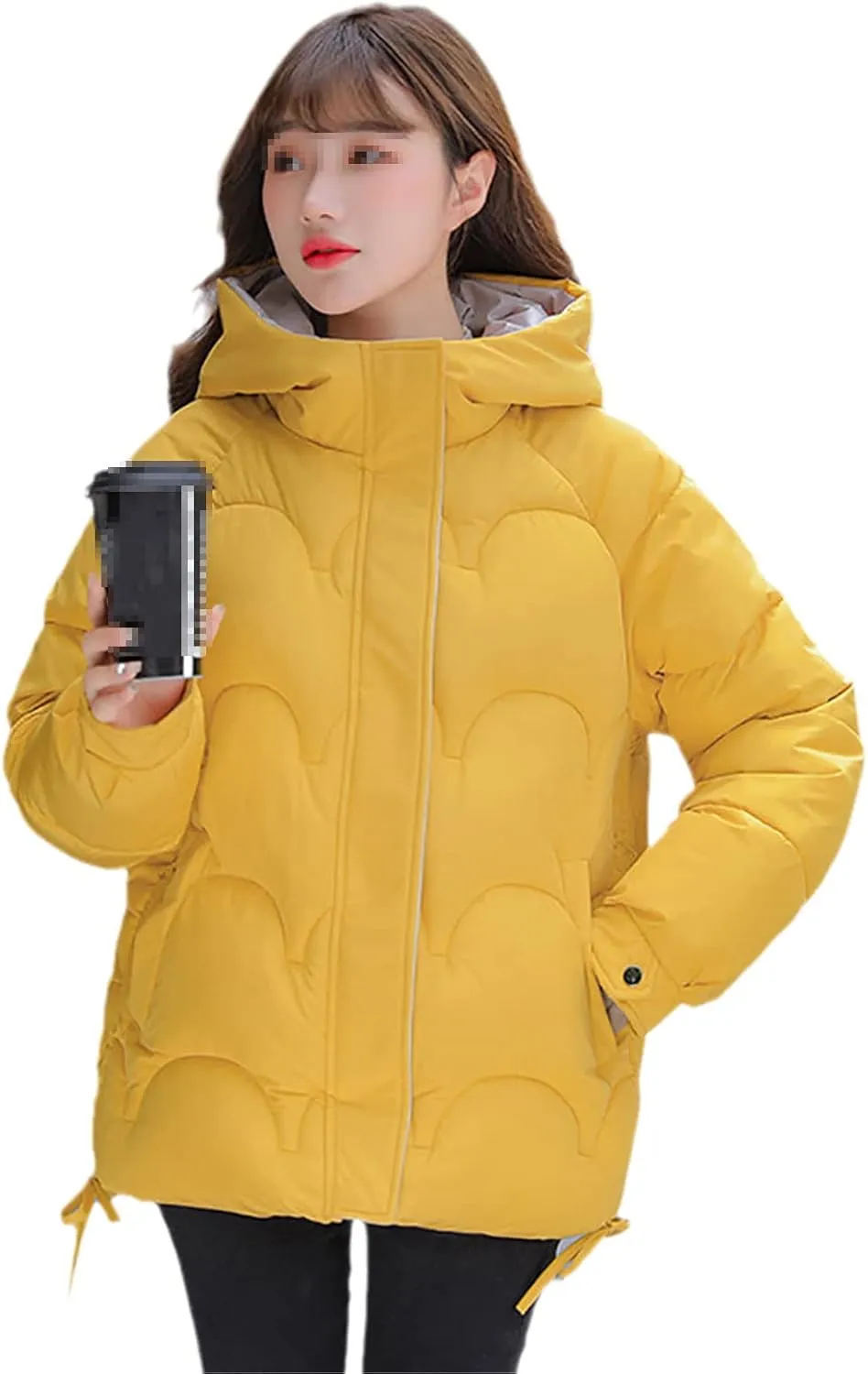 Winter Jacket Women Parkas Thick Outerwear Solid Hooded Winter Women Coat Short Female Slim Cotton Padded Tops