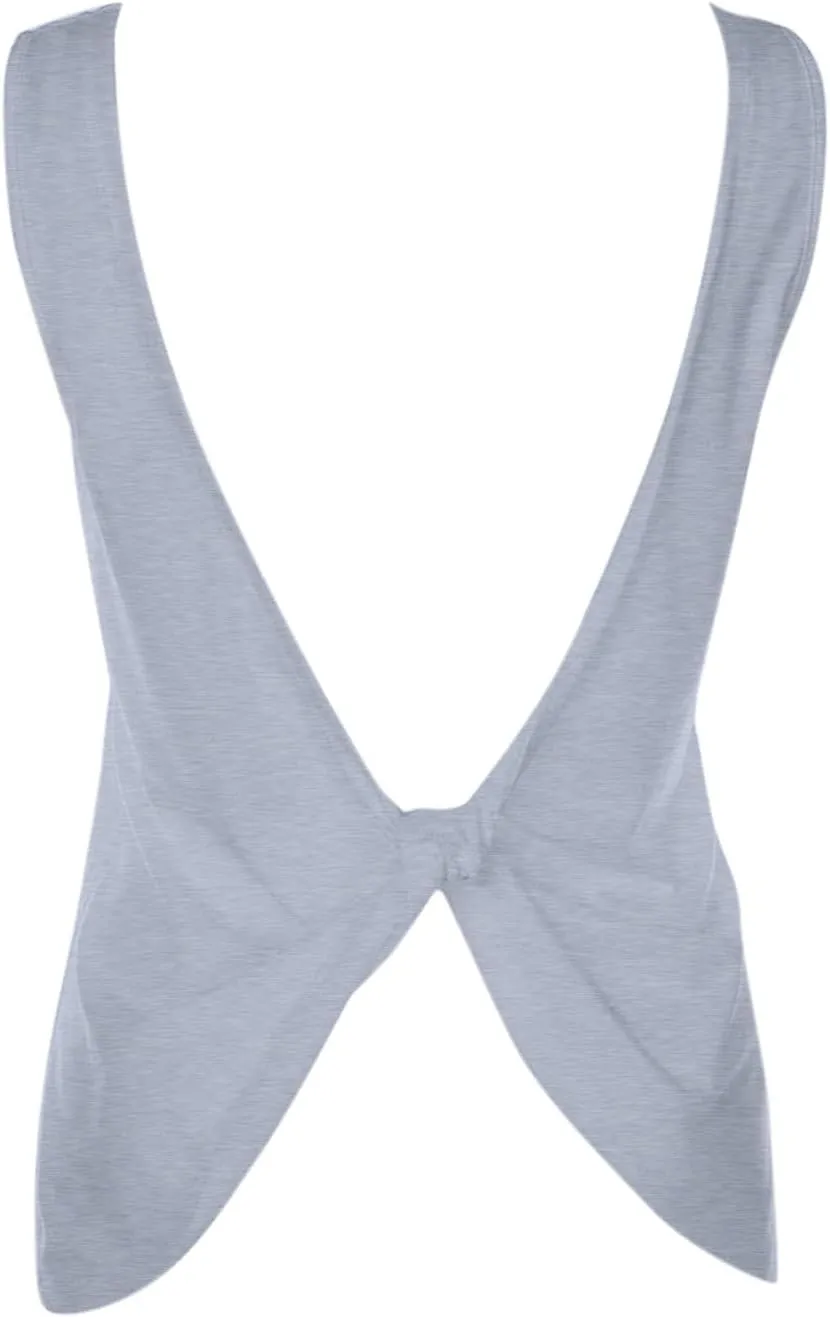 Women Cold Shoulder Top Knot Backless TShirt Tank Top Sexy Casual Loose Backless TShirt Camis Junior Top