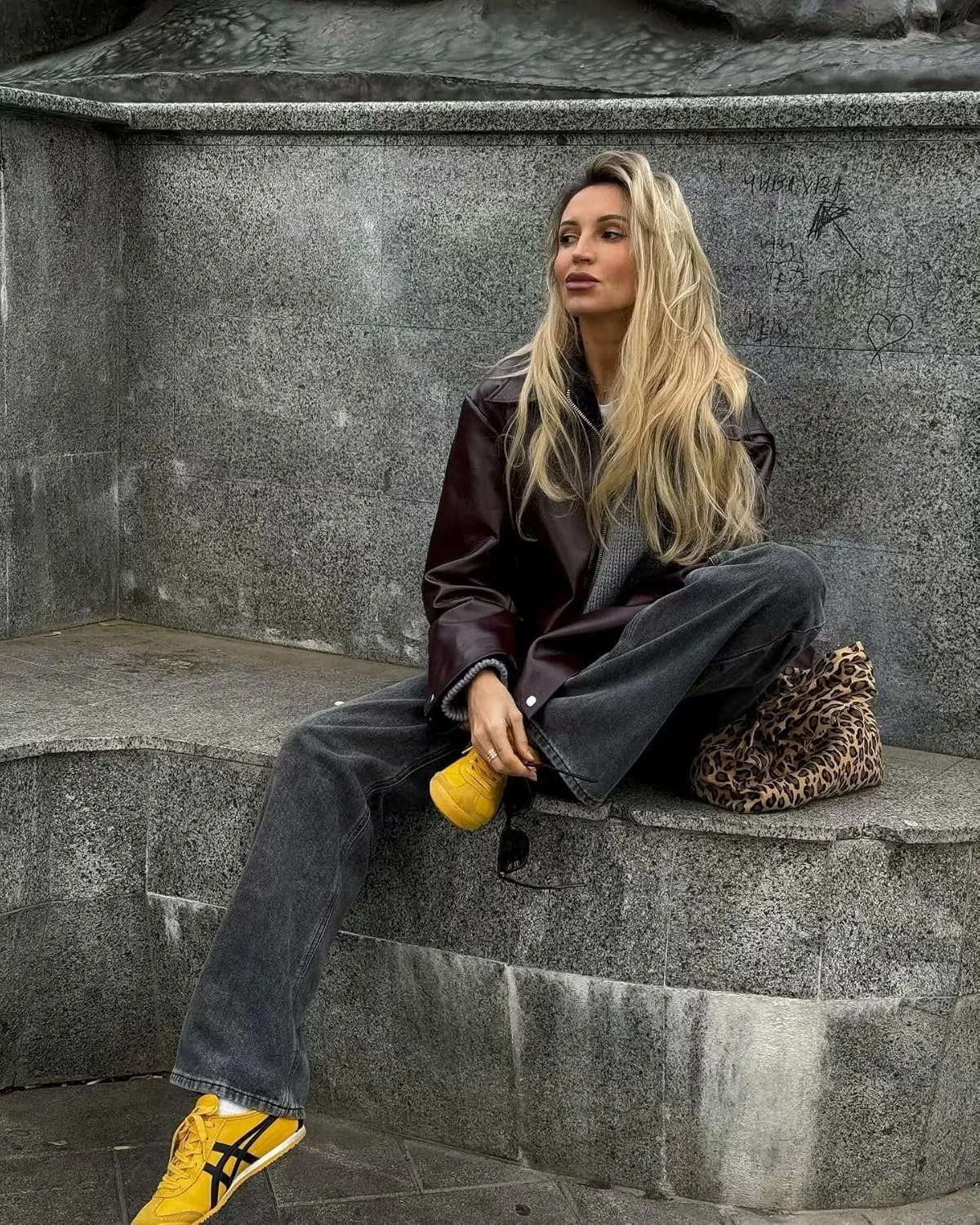 Women Gothic Faux Leather Jackets Oversized Vintage Outfits Grunge Punk Moto Biker Coat Y2K Altnertive Streetwear
