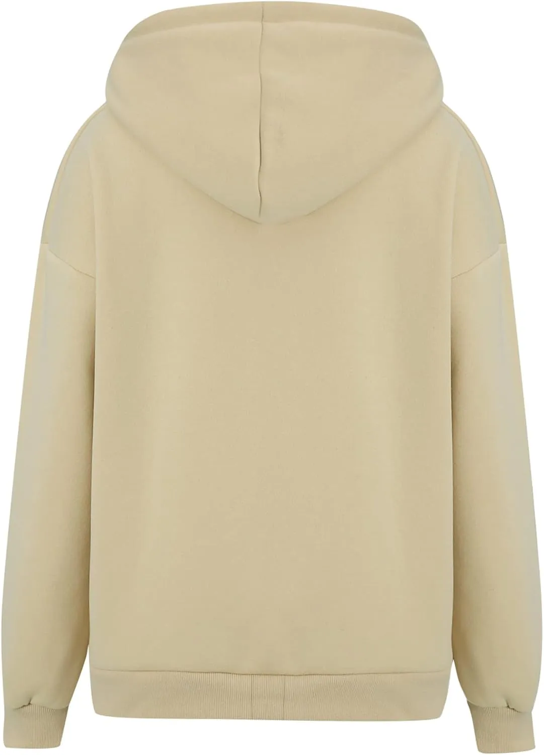 Women Oversized Zip Up Hoodies Sweatshirts Clothes Teen Girl Casual Drawstring Jackets with Pockets