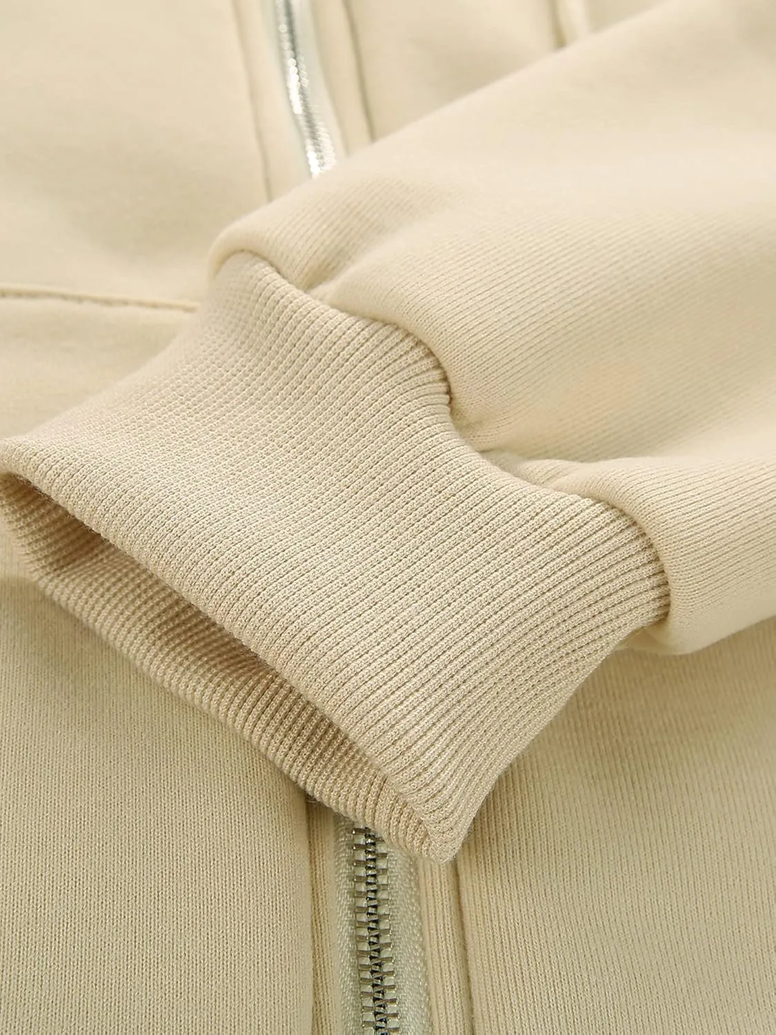 Women Oversized Zip Up Hoodies Sweatshirts Clothes Teen Girl Casual Drawstring Jackets with Pockets