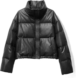 Women Warm Winter Puffer jacketr Women Cotton-padded jacketr Casual MockDown Coat Single Breasted Pocket Warm Outerwear