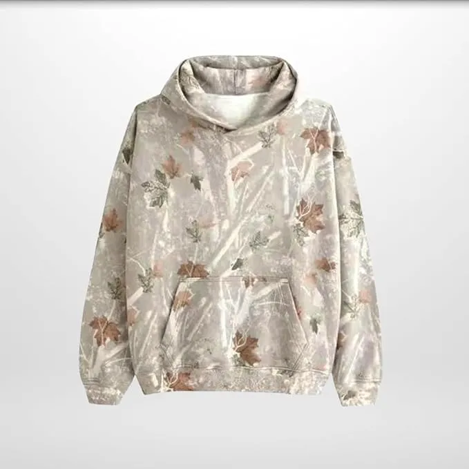 Womens Camo Hoodies Sweatshirts Long Sleeve Pullover Fleece Oversized Sweaters Casual Loose Tops with Pocket