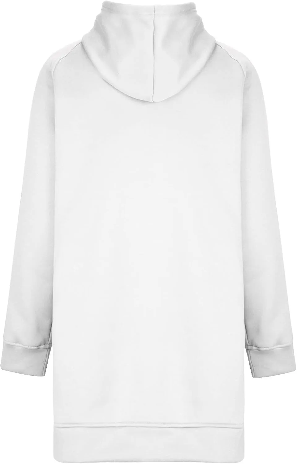 Women's Hoodies Casual Pullover Oversized Sweatshirt Long Sleeve Split Hem Hoodie with Kangaroo Pocket