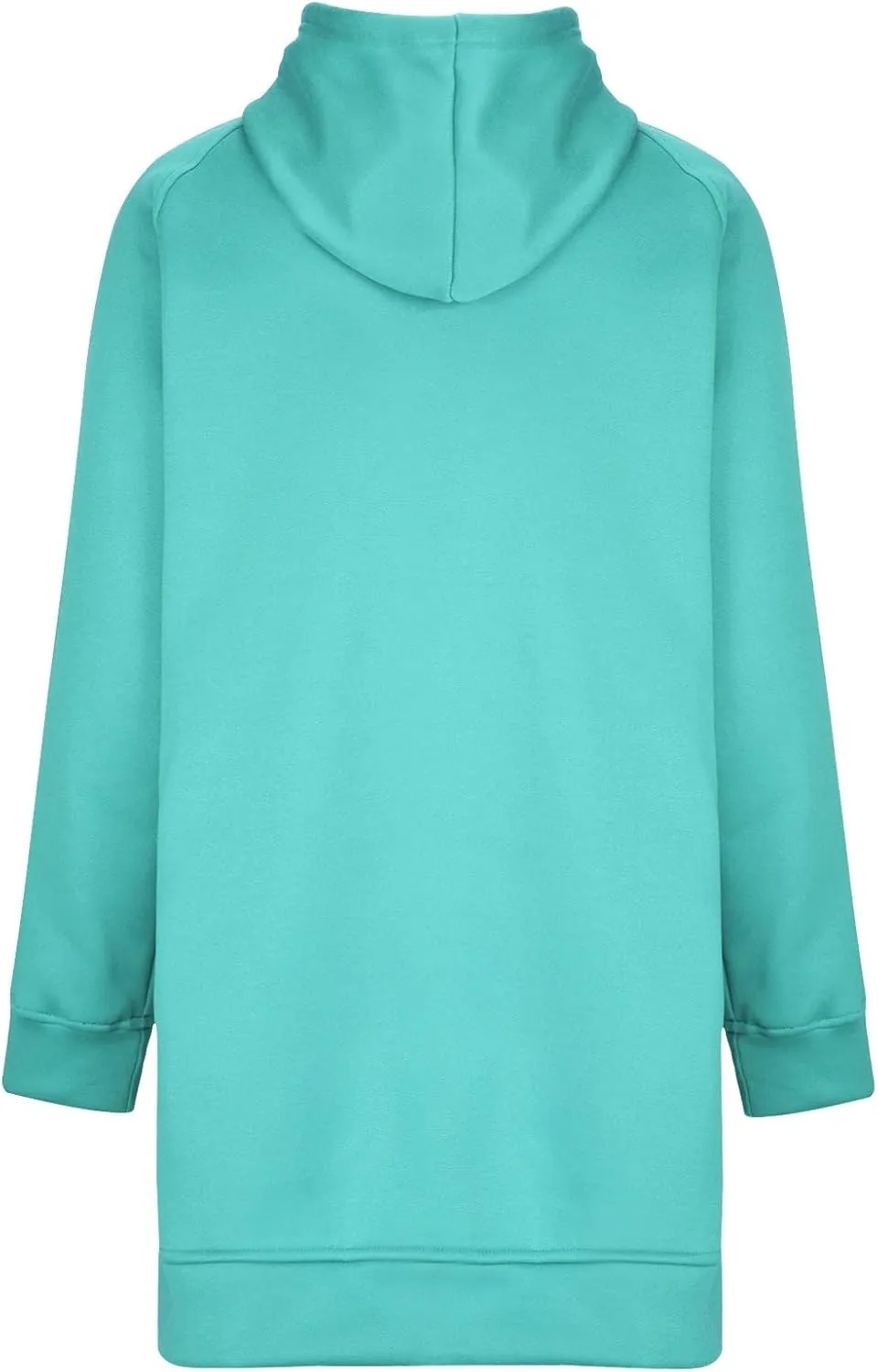 Women's Hoodies Casual Pullover Oversized Sweatshirt Long Sleeve Split Hem Hoodie with Kangaroo Pocket