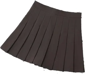 Women's Mini Pleated Skirt High Waist A-Line Short Skater Athletic Tennis Skater Skirts Skort