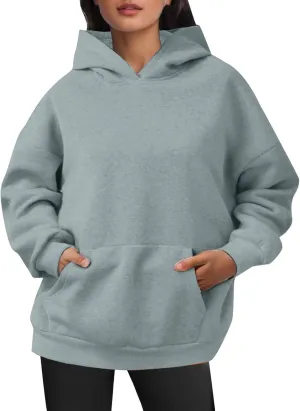 Womens Oversized Hoodies Fleece Sweatshirts Long Sleeve Sweaters Pullover Fall Outfits Winter Clothes
