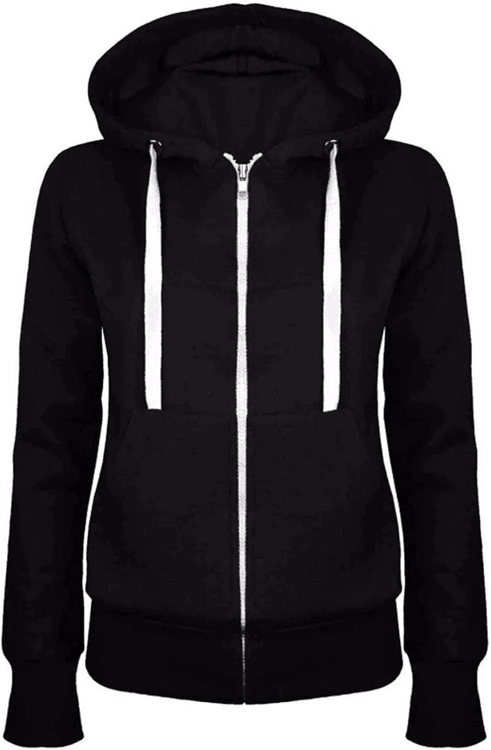 Womens Oversized Zip Up Hoodies Drawstring Fall Track Jackets Long Sleeve Hooded Oversized Sweatshirts Outdoor Coat