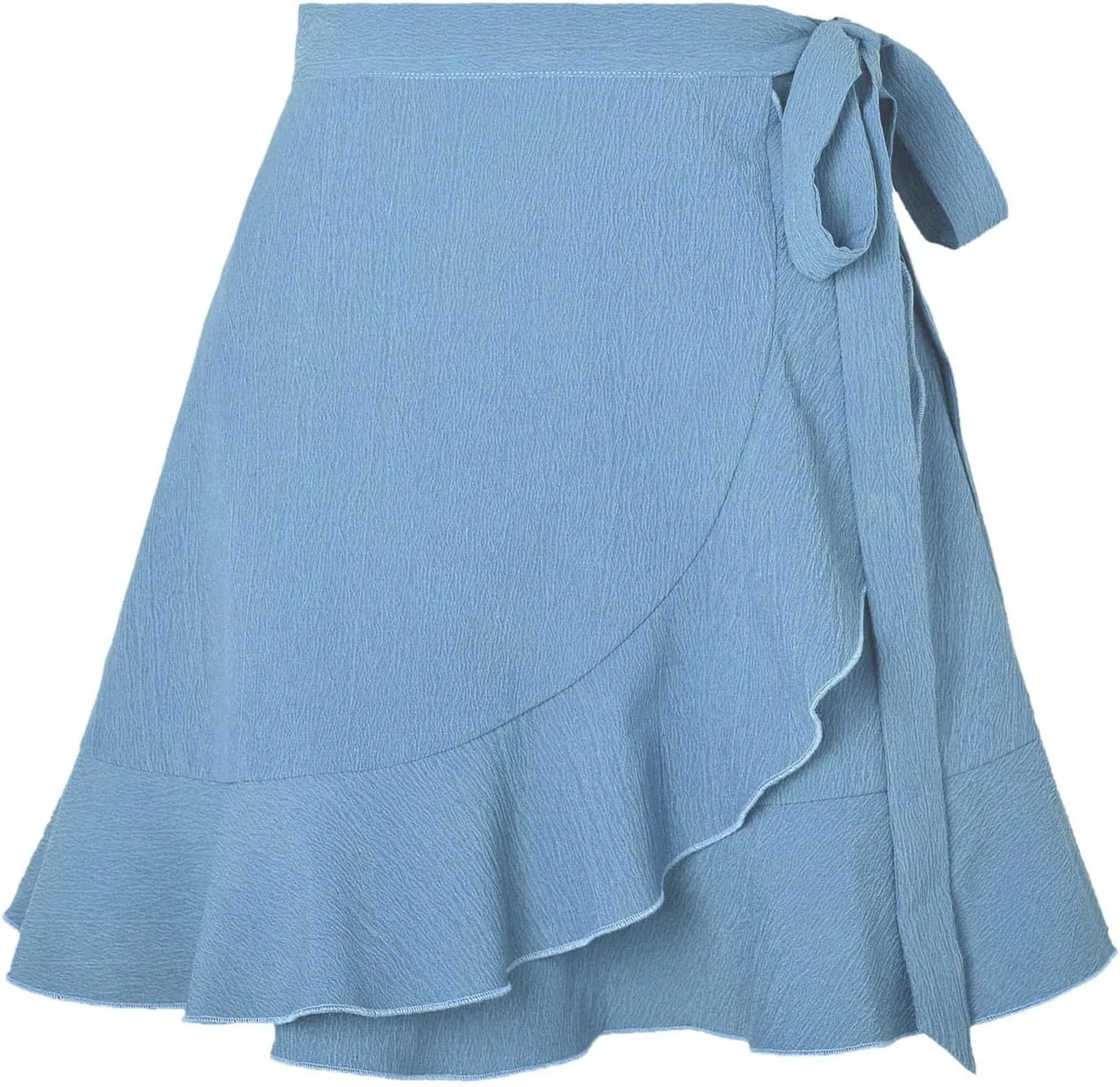 Womens Skirts Swing Skirt Knee Length Women's Summer Empire Waist Ruffle Tiered Mini Skirt Floral Printed A Line Swim